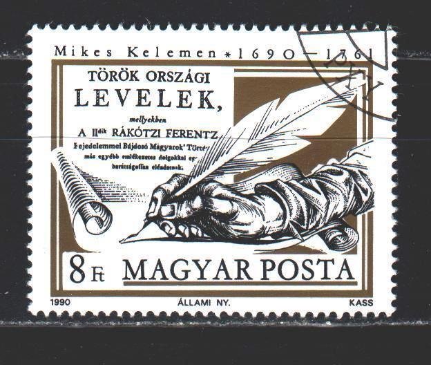 Hungary. 1990. 4094. Mikesh, politician and writer. USED.