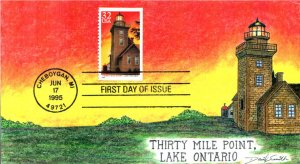 #2973 Thirty Mile Point Lighthouse Smith FDC