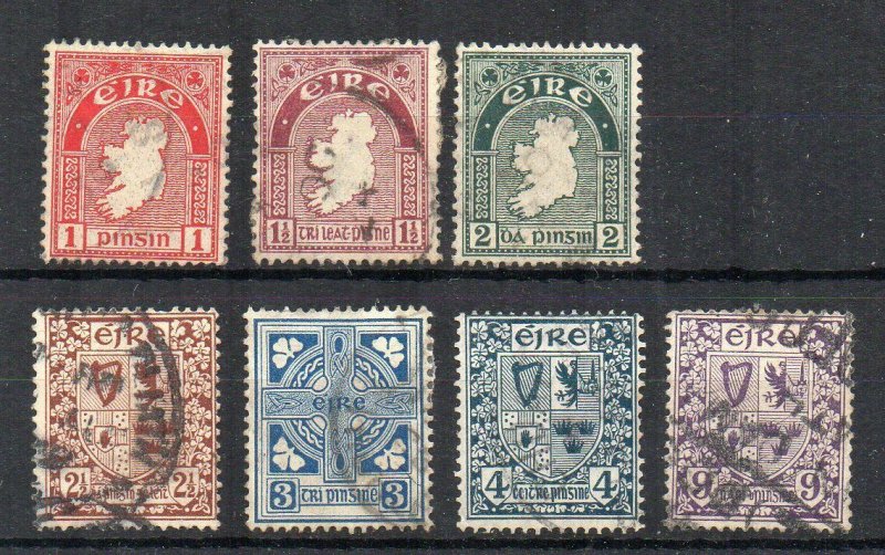 Ireland 1922-34 values to 9d FU CDS 