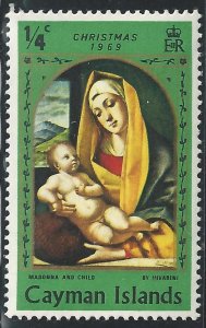 Cayman Islands #243 1/4c Madonna and Child ~ MH