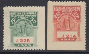 British Columbia (Canada Province Revenue), van Dam BCT67-BCT68, NGAI