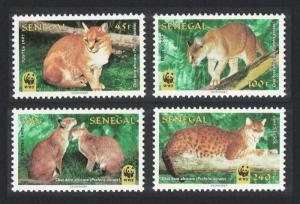 Senegal WWF African Golden Cat 4v SG#1496-1499 SC#1294-1297 MI#1515-1518