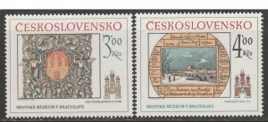 1984 Czech Rep - Sc 2514-5 - MNH VF - 2 single - Bratislava