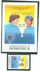 Dominica #1230-1231 Mint (NH) Souvenir Sheet