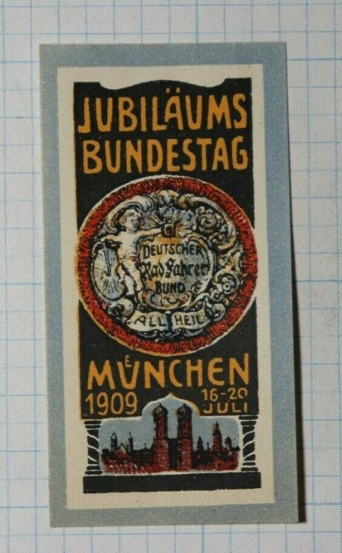 Bundestag Gov Jubilee Fair Munich Germany Exposition Poster Stamp Ads