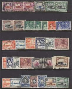 KUT, KGVI Issue Group (mint/used) (3 scans)