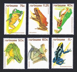 Suriname Frogs 6v 1981 MNH SC#574-576+C95-97 SG#1040-1045 MI#948-953