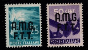 Italy Trieste Scott 1-2 AMG FTT MH*  stamps