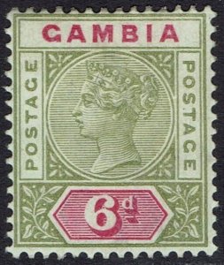 GAMBIA 1898 QV 6D KEY TYPE