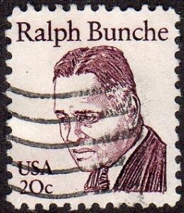 United States 1860 - Used - 20c Ralph Bunche (1982)