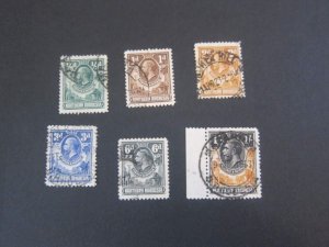 Northern Rhodesia 1925 Sc 1,2,4,5,7,10 FU