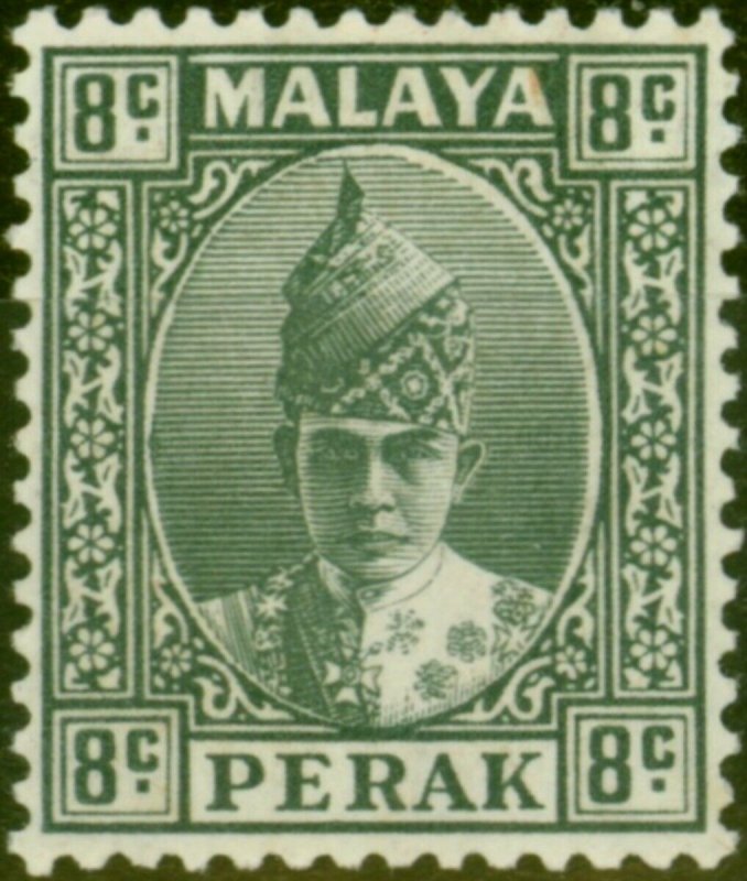 Perak 1938 8c Grey SG110 Fine MNH