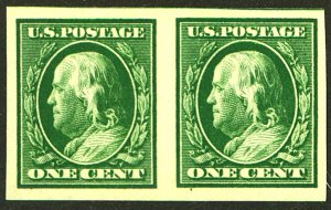 U.S. #383 MINT PAIR OG NH