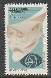 MEXICO 1903, NATIONAL ASOCIATION OF ACTORS, 60th ANNIVERSARY. MINT, NH. VF.