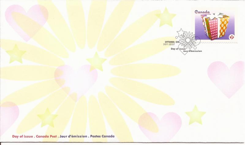 2011 Canada FDC Sc 2435 - Celebration - gift Package - valley at UL