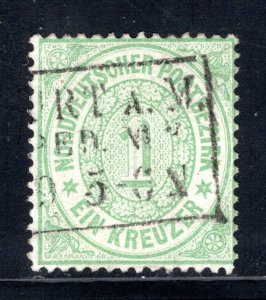 North German Confederation #19 Used  F/VF  CV $10.00  ...   4470019