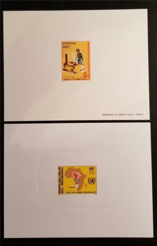 SENEGAL Proof Card Stamp Lot E33 