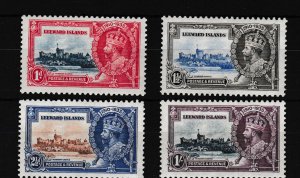 Leeward Islands 1935 Silver Jubilee Mint LHM SG88-91 WS46110