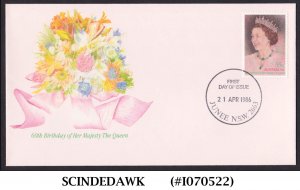 AUSTRALIA - 1986 60th BIRTHDAY OF HER MAJESTY THE QUEEN - FDC