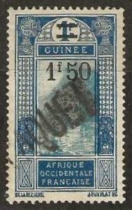 French Guinea 112, used, Paquet (packet boat) cancel.  1927. (F417)