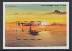 St Vincent 2161A Ship Souvenir Sheet MNH VF