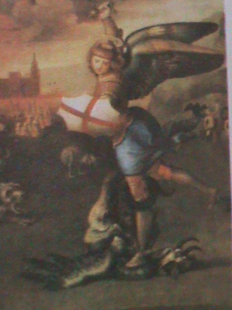 ​ST,THOMAS -1983-EASTER- FAMOUS ARTS PAINTING BY RAPHAEL- MNH LARGE SHEET VF