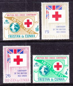 Tristan da Chuna 133-136 Red Cross MNH VF