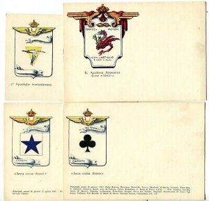 Aviation - Lot of 10 postcards with air squadron coats of arms