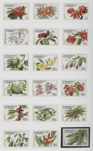 1981 Dominica, Ordinary Series - Flora - Yvert No. 694-711 - 18 Values - MNH**