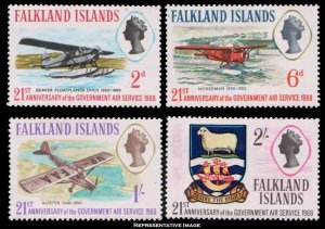 Falkland Islands Scott 180-183 Mint never hinged.