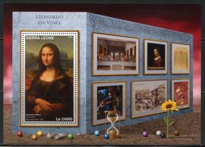 SIERRA LEONE 2016 LEONARDO da VINCI  SOUVENIR SHEET MINT NEVER HINGED