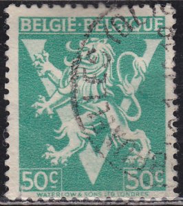 Belgium 342 Lion Rampant 1944