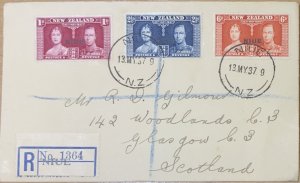 NIUE COVER 1937 CORONATION