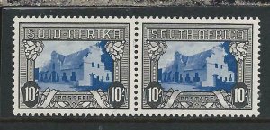 SOUTH AFRICA 1933-48 10s BLUE & SEPIA VLMM SG 64c CAT £65