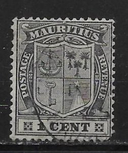 Mauritius 161 1c Arms single Used