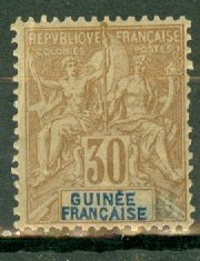 B: French Guinea 12 mint CV $40