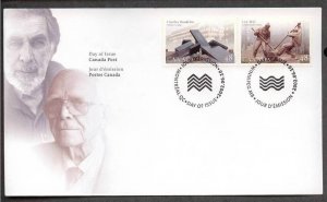 Canada 1954-1955 Charles Daudelin & Leo Mol  FDC