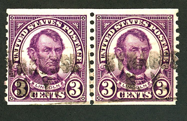 U.S. #600 USED PAIR