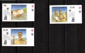 Antigua & Barbuda 1998 Sc 2194-6 MNH Commemorative Imperforate