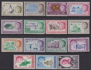 Cayman Islands 1962 SC 153-167 MNH Set 