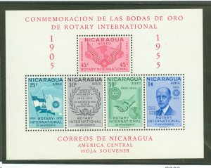 Nicaragua #C362a Mint (NH) Souvenir Sheet