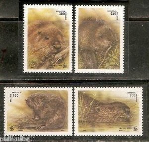 Belarus 1995 WWF Beavar Wild Animal Mammals MNH