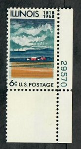 1309 Illinois MNH plate number single PNS