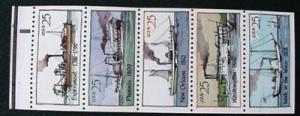 USA 2409a, Steamboats booklet pane, MNH, VF