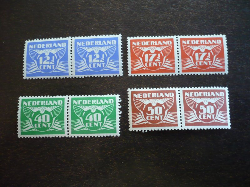 Stamps - Netherlands - Scott#243H,243K,243P,243Q  - Mint Never Hinged 4 Pairs