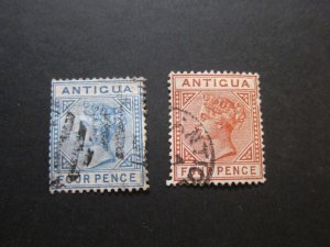 Antigua 1882 Sc 15-16 FU