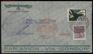 Brazil 1933 Graf Zeppelin Germany Si220A 3.SAF Cover G97430