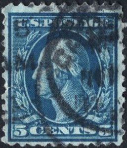 SC#504 5¢ Washington Single (1917) Used/Fault