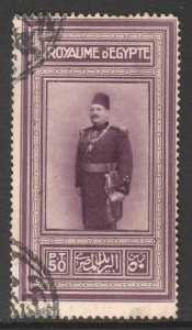 Egypt Scott 114 - SG134, 1926 King Faud 50pi used