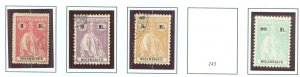 Mozambique #241-244 Used Single